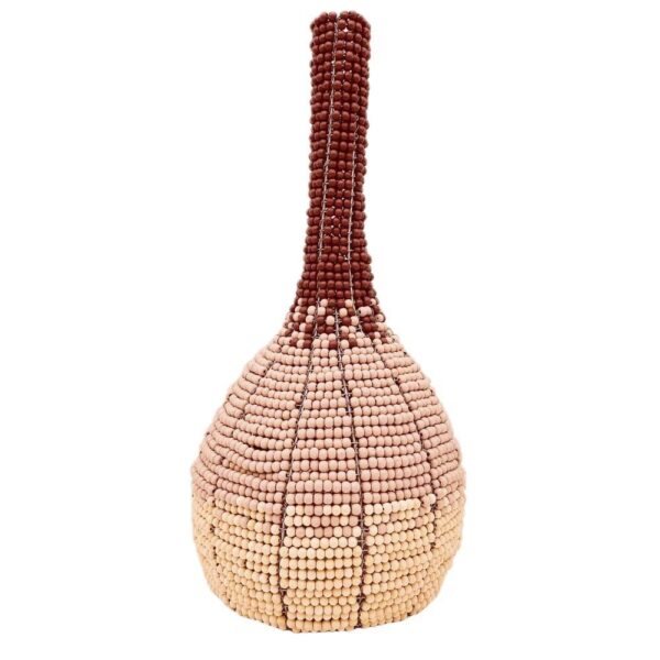 lampe artisanale en perles de bois afrique de sud